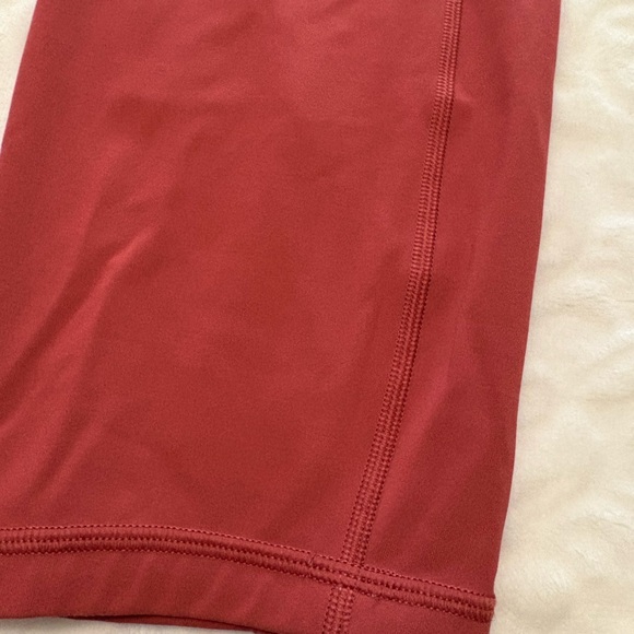 Lululemon fast and free crop burnt orange Leggings 12 - Picture 3 of 10